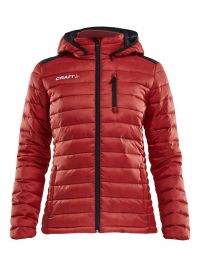 Rote Damen Steppjacke von CRAFT – leicht, winddicht & wasserabweisend für Freizeit & Training